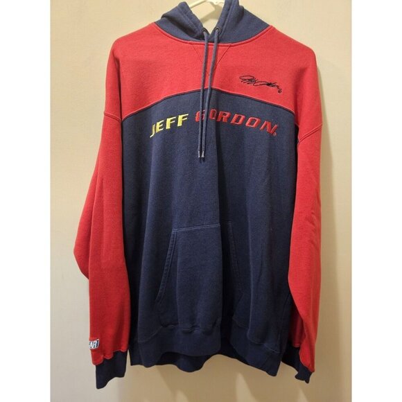 Vintage Men's Jeff Gordon Pullover Hoodie Sweatshirt Size‎ XL NASCAR #24 - Picture 1 of 11